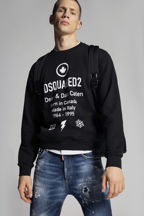 DSQUARED2 Uomo Felpa Nero Taglia 3XL 100% Cotone | ShopTheLook - Compra il  look! Il modo più veloce per comprare gli outfit migliori sul web